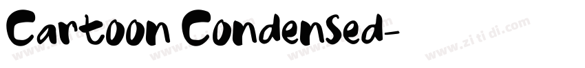 Cartoon Condensed字体转换